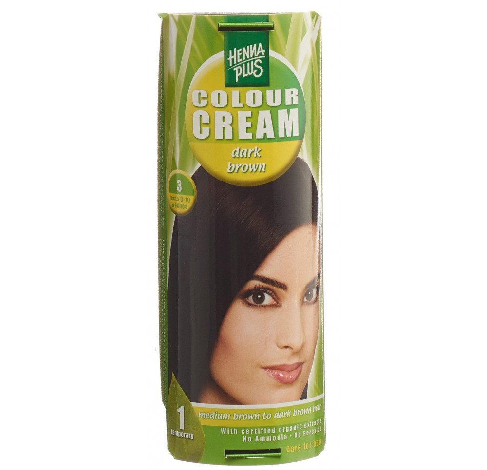 HENNA PLUS colour cream 3 brun foncé 60 ml