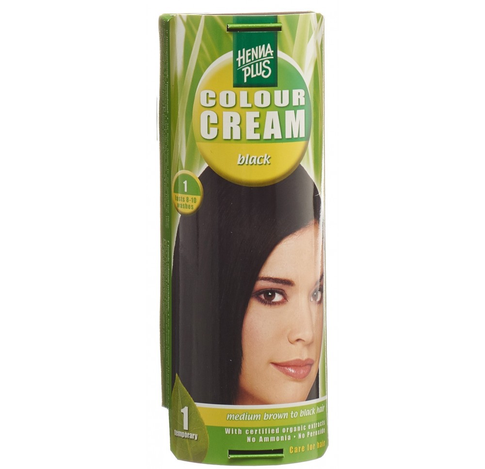 HENNA PLUS colour cream 1 noir 60 ml