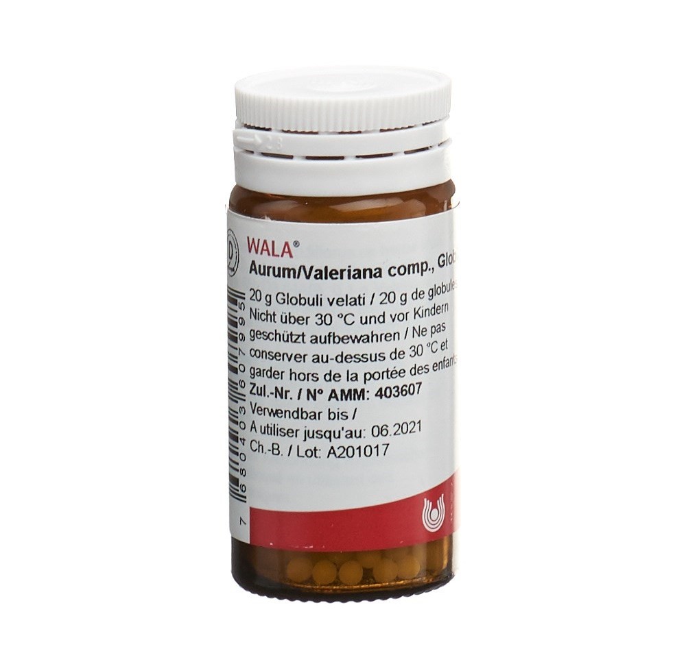 WALA aurum/valeriana comp glob fl 20 g