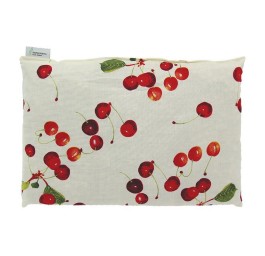 HERBORISTERIA coussin noyaux cerise cherry beige