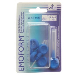 EMOFORM brosse interdentaire 2.5mm bleu fonc 5 pce