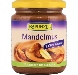 RAPUNZEL purée d'amandes brune bio verre 250 g