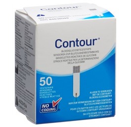 CONTOUR bandelettes réactives 50 pce