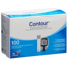 CONTOUR bandelettes réactives 100 pce