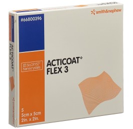 ACTICOAT FLEX 3 pansement vulné 5x5cm 5 pce