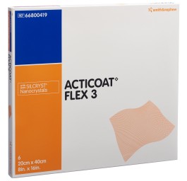 ACTICOAT FLEX 3 pansement vulné 20x40cm 6 pce