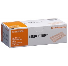 LEUKOSTRIPS 6.4mmx76mm 3 bandes 50 pce