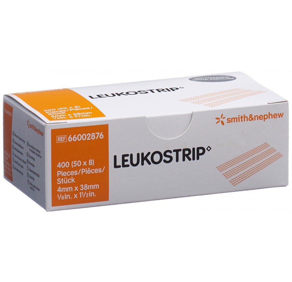 LEUKOSTRIPS 4mmx38mm 8 bandes 50 pce