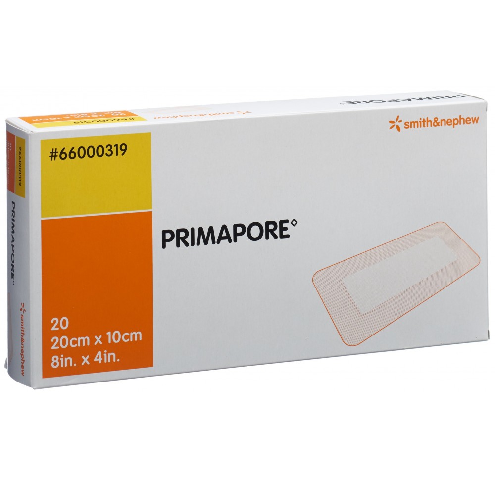 PRIMAPORE pansement adhésif 20x10cm stérile 20 pce