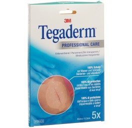 3M TEGADERM pans transparent 10x11.5cm oval 5 pce