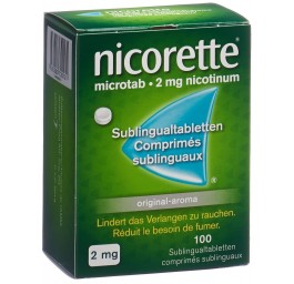 NICORETTE Microtab orig cpr subling 2 mg 100 pce