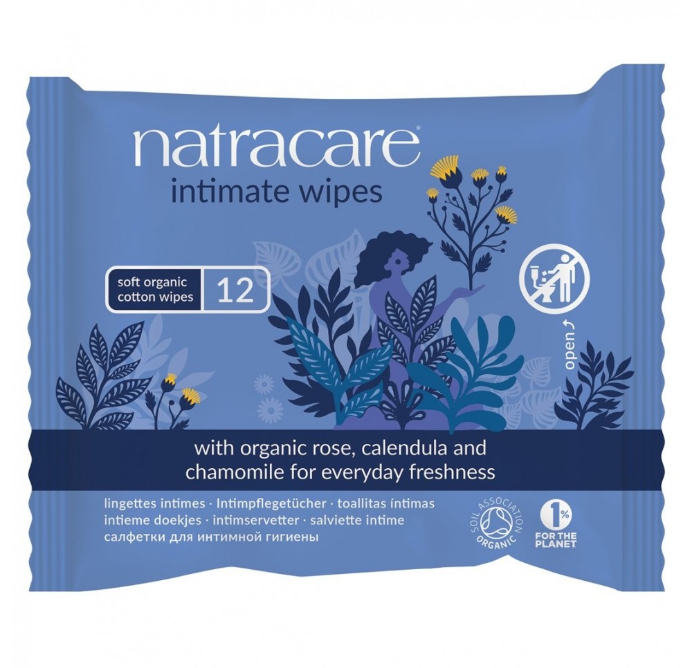 NATRACARE Lingettes intimes organiques 12 pce