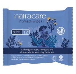 NATRACARE Lingettes intimes organiques 12 pce