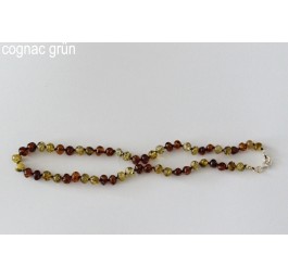 AMBERSTYLE ambre 32cm cognac vert ferm crochet