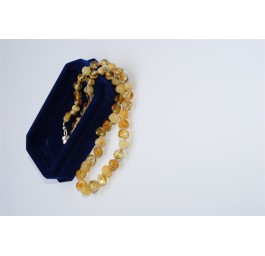 AMBERSTYLE ambre 32cm blanc jaune ferm magn