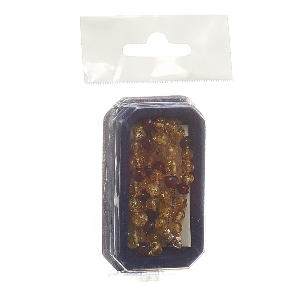 AMBERSTYLE ambre 32cm jaune cognac ferm magn