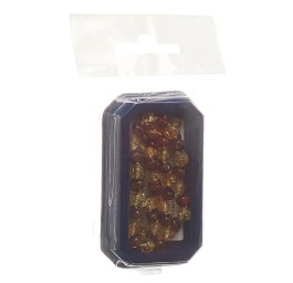 AMBERSTYLE ambre 36cm cognac jaune ferm magn