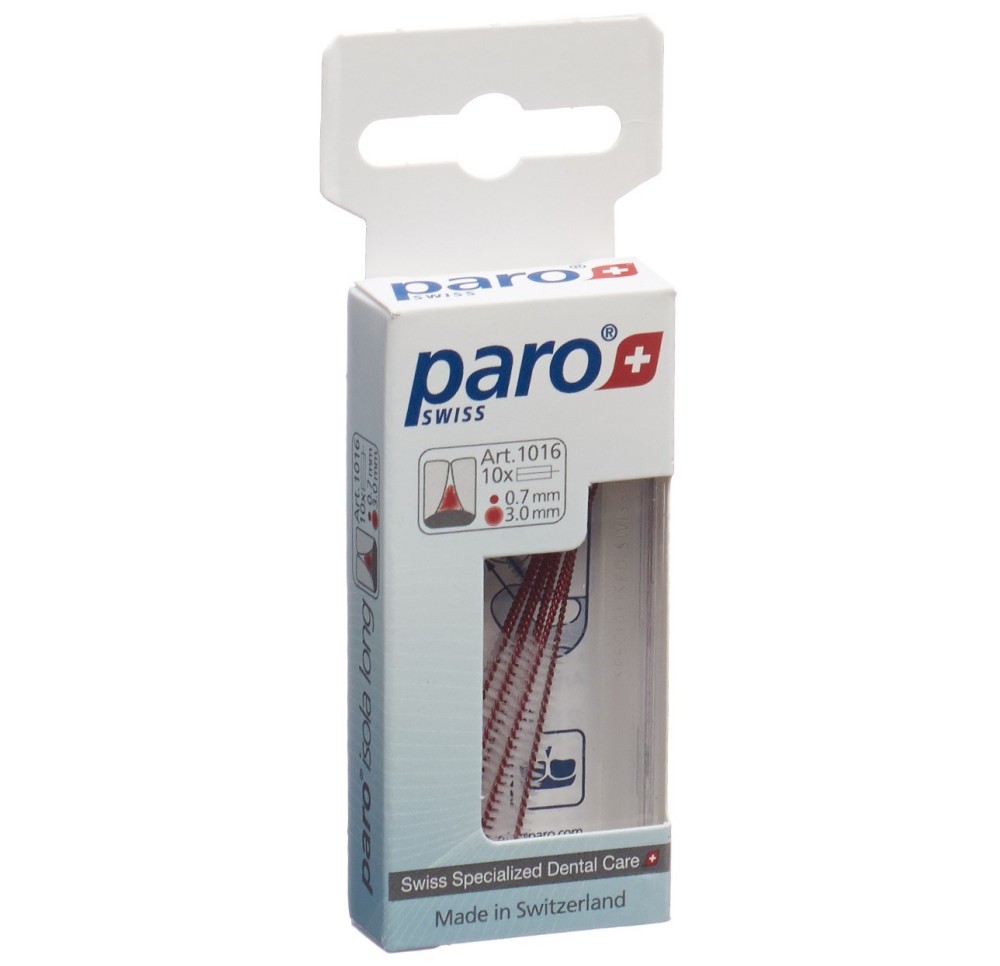 PARO Isola Long 3mm x-fin rouge cyl 10 pce