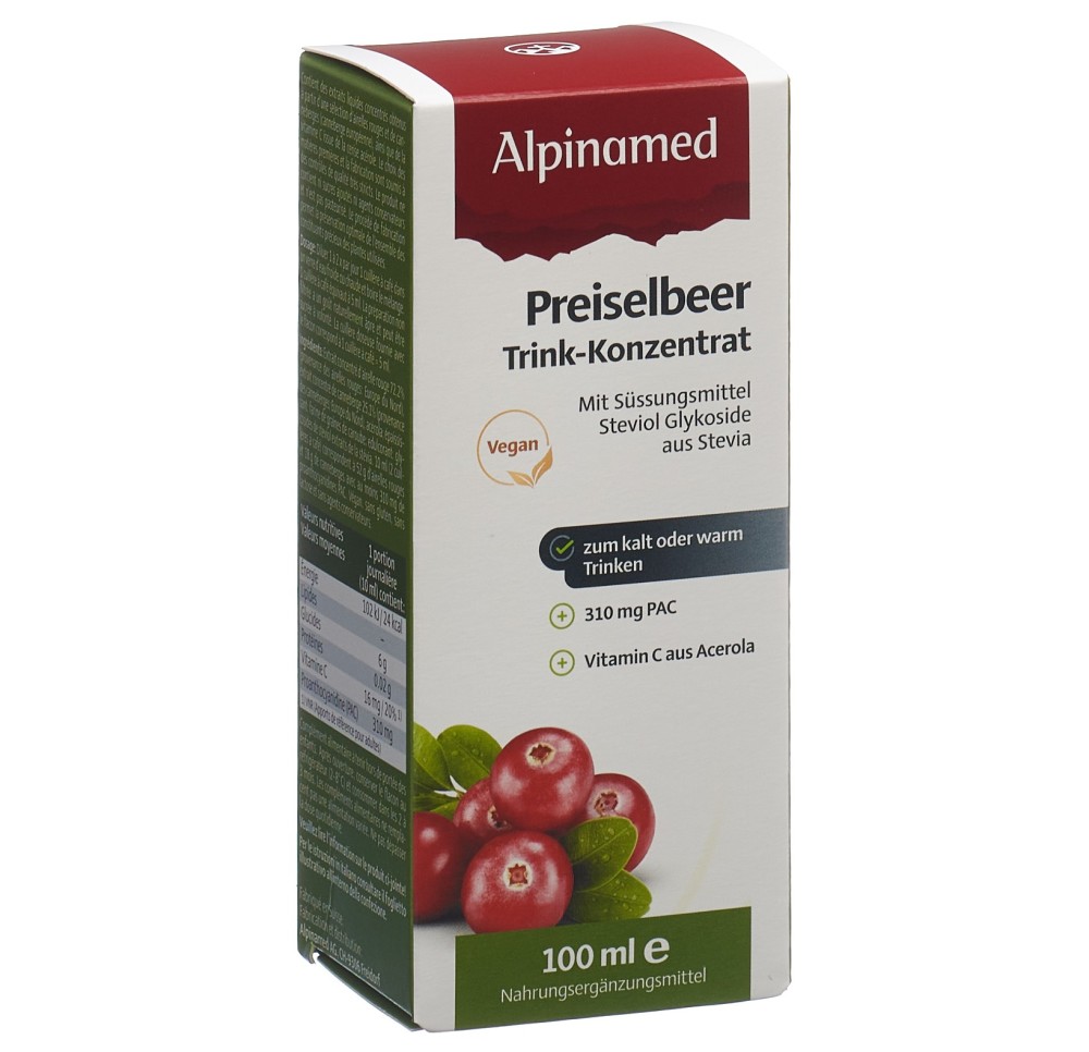 ALPINAMED Airelle rouge Conc à boire dilué 100 ml ALPINAMED Airelle rouge Conc à boire dilué 100 ml