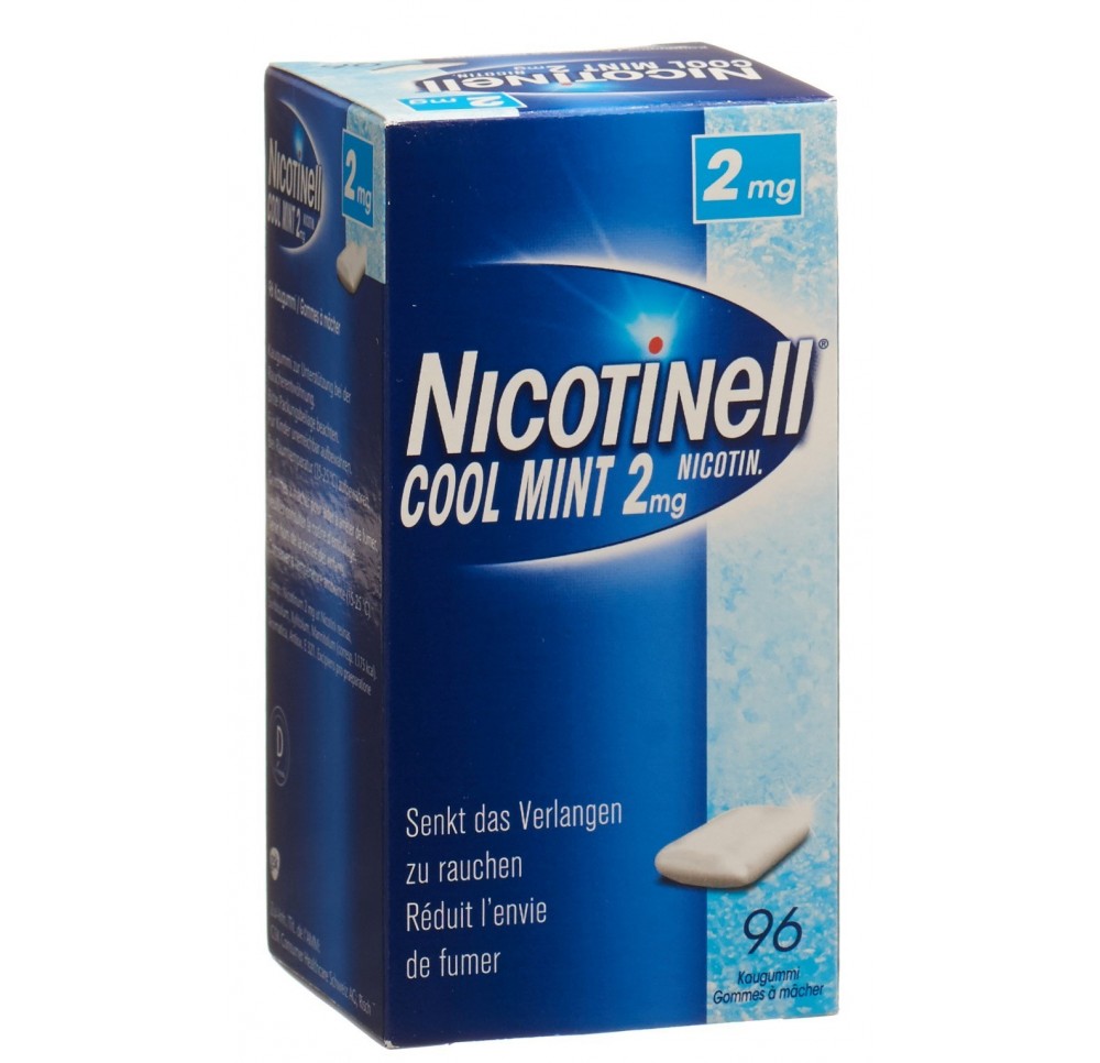 NICOTINELL Gum 2 mg cool mint 96 pce