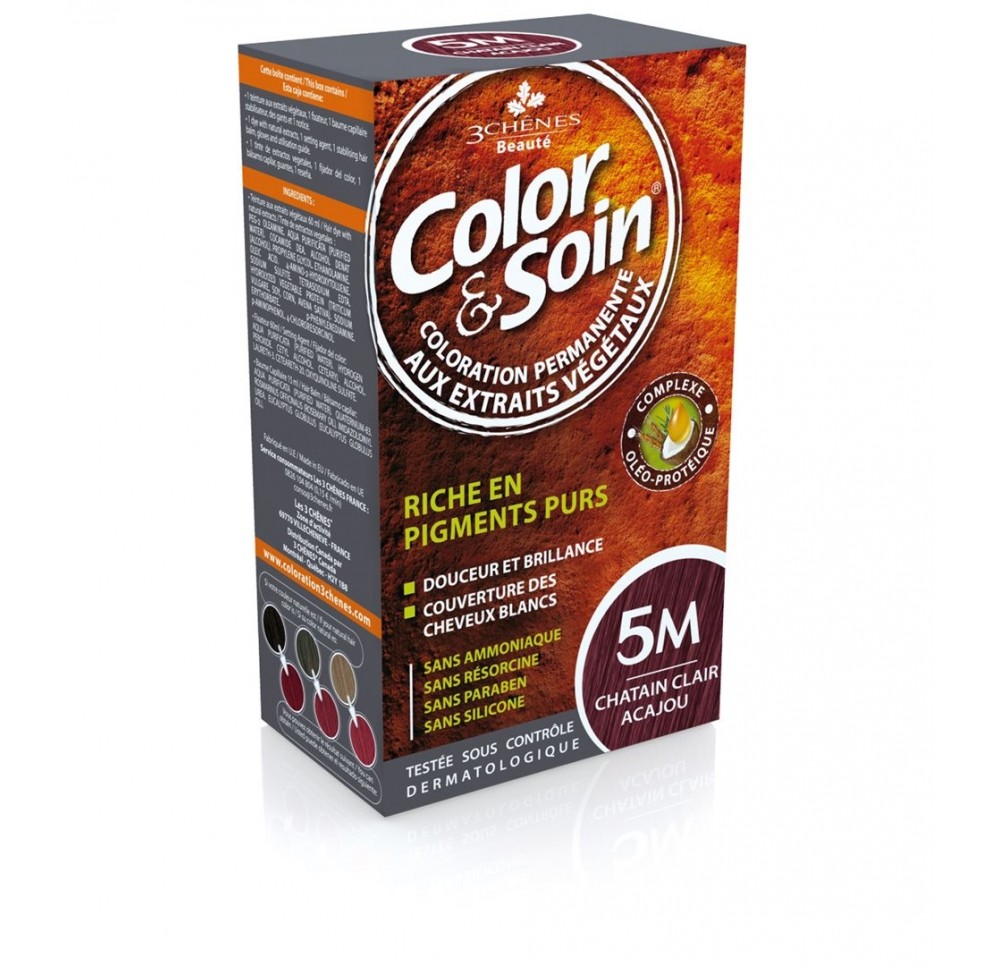 COLOR & SOIN coloration 5M châtain cla acaj 135 ml