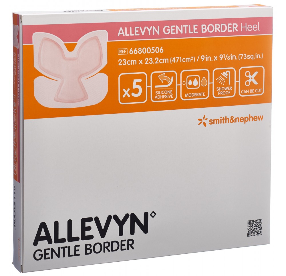 ALLEVYN GB HEEL 23x23.2cm 5 pce