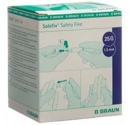 SOLOFIX SAFETY lancette fine 25 G x 1.5mm 200 pce