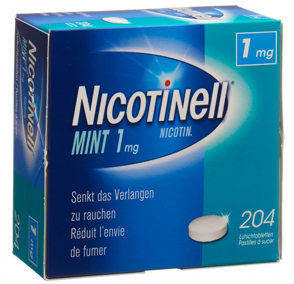 NICOTINELL cpr sucer 1 mg mint 204 pce