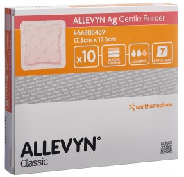 ALLEVYN AG GB pansement vuln 17.5x17.5cm 10 pce