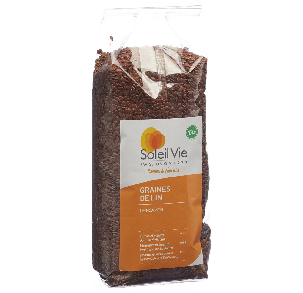 SOLEIL VIE graines de lin complet bio 500 g SOLEIL VIE graines de lin complet bio 500 g