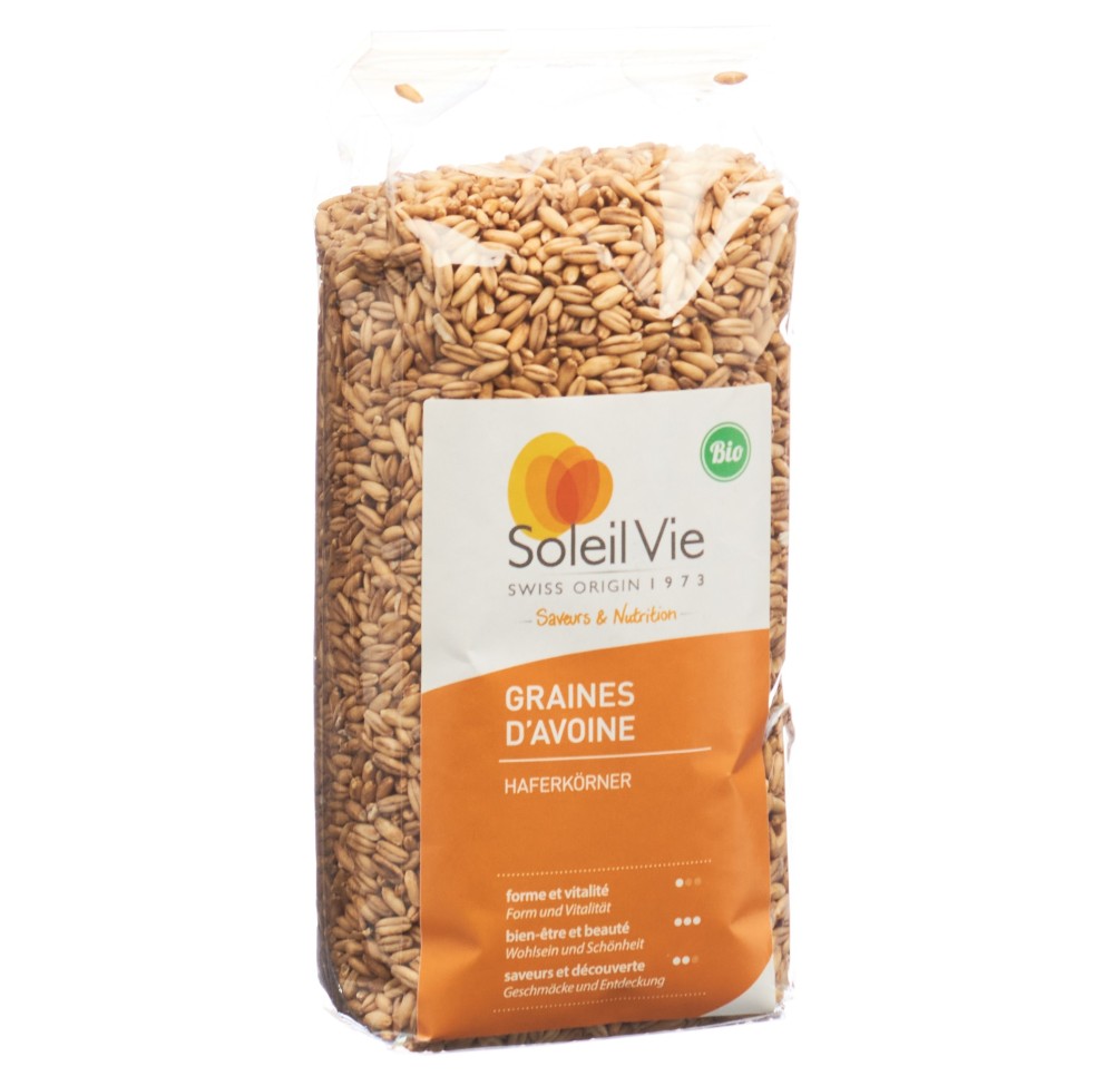 SOLEIL VIE graines d'avoine bio 500 g SOLEIL VIE graines d'avoine bio 500 g