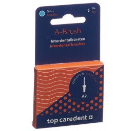 TOP CAREDENT A2 IDBH-T brosse int turquoise 5 pce