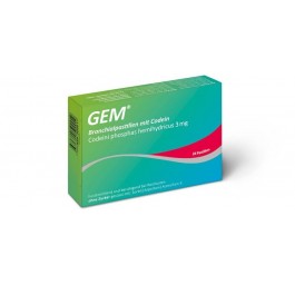 GEM pastilles bronches avec codéine 24 pce