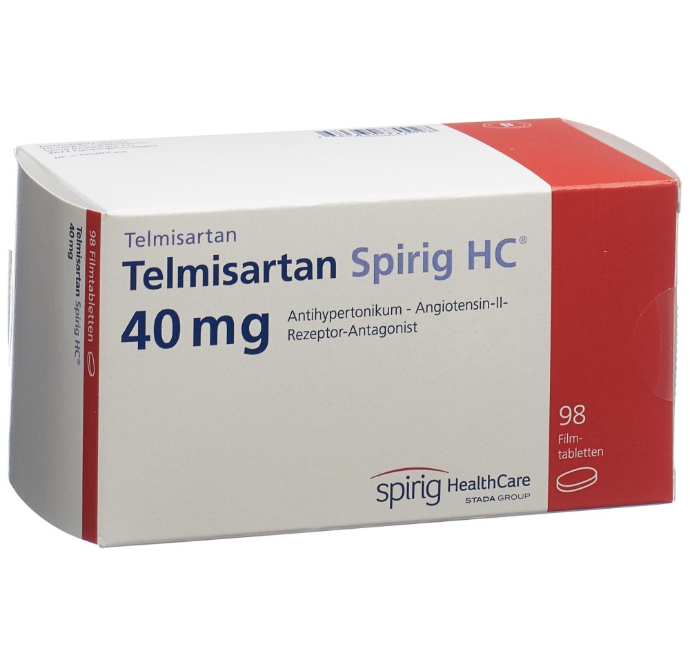 TELMISARTAN Spirig HC cpr pell 40 mg 98 pce