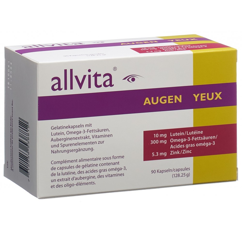 ALLVITA yeux caps 90 pce