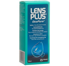 LENS PLUS OcuPure solution saline fl 120 ml