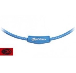 PHITEN X30 collier coulissant 55cm bleu blanc