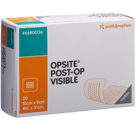 OPSITE POST OP VISIBLE pans transp 8x10cm 20 pce