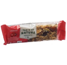 TASTE OF NATURE barre Cranberry 40 g