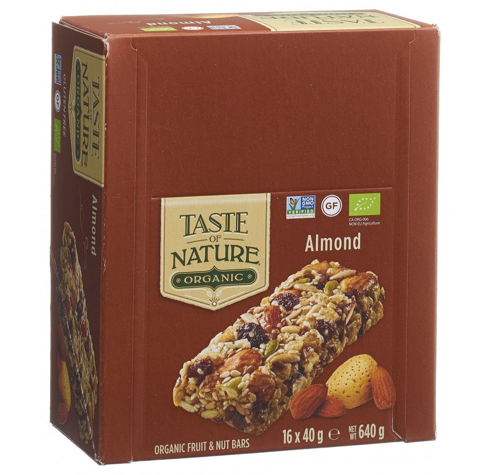 TASTE OF NATURE barre Almond 16 x 40 g