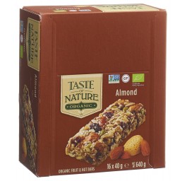 TASTE OF NATURE barre Almond 16 x 40 g