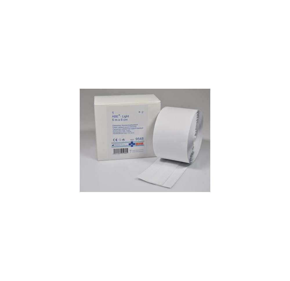ABE-LIGHT pansement adhésif élastique 5mx6cm ABE-LIGHT pansement adhésif élastique 5mx6cm
