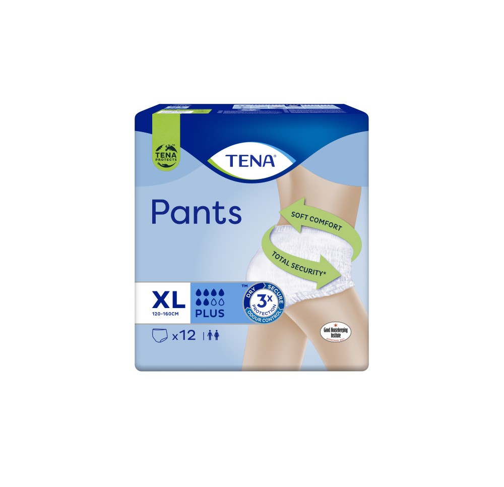 TENA Pants Plus XL ConfioFit 12 pce