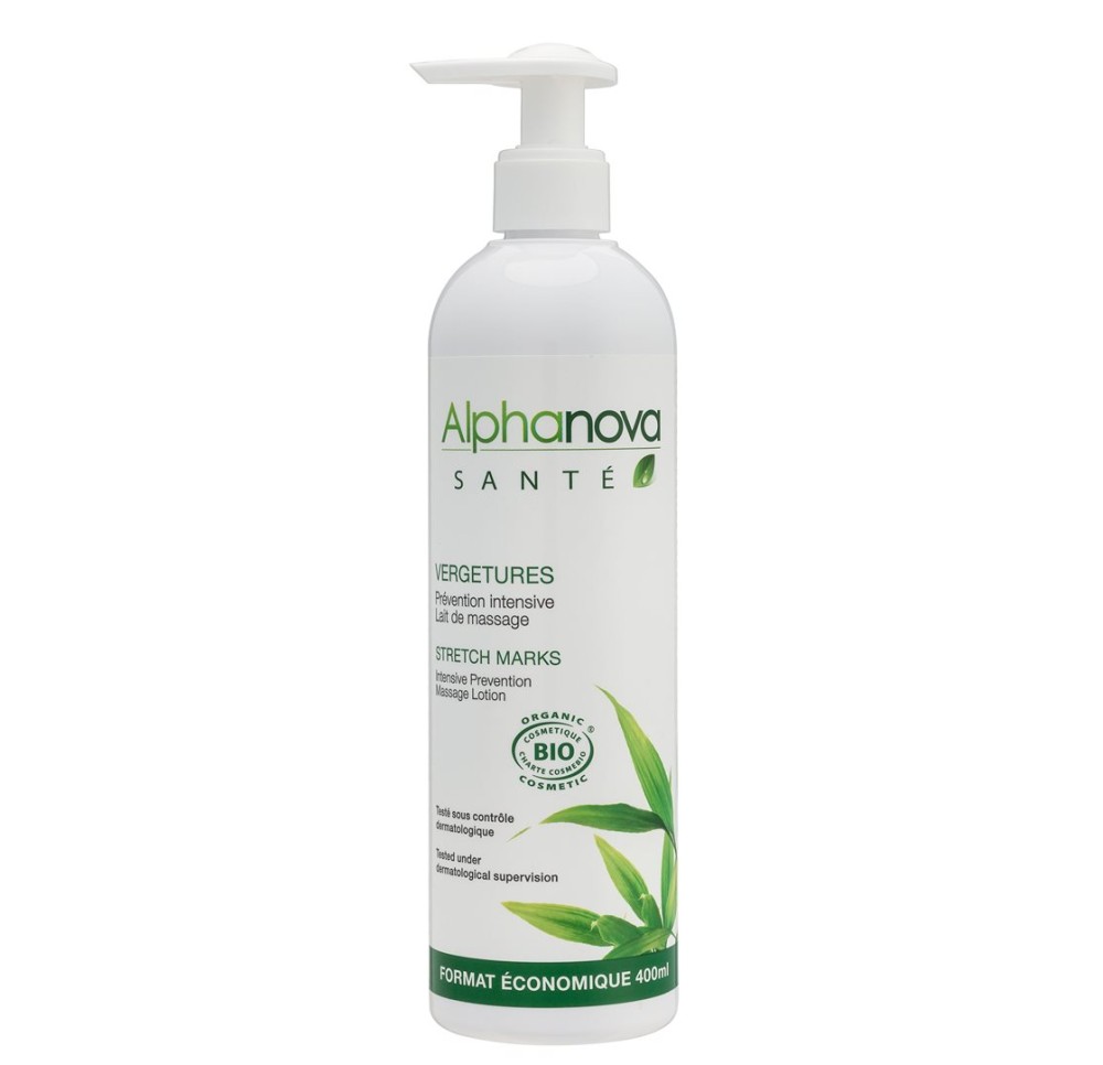 ALPHANOVA SANTÉ prévention vergetures bio 400 ml ALPHANOVA SANTÉ prévention vergetures bio 400 ml