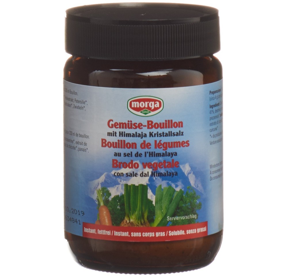 MORGA bouillon de légumes au sel l'Himalaya 200 g