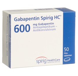 GABAPENTINE Spirig HC cpr pell 600 mg 50 pce