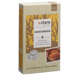 CLARO mascobado sucre canne complet bio 500 g