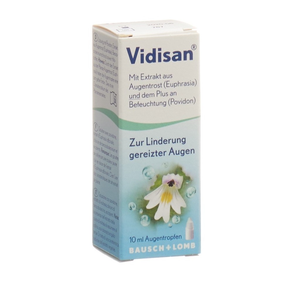 VIDISAN gtt opht fl 10 ml