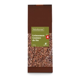 BIOFARM graines de lin bourgeon CH sach 200 g