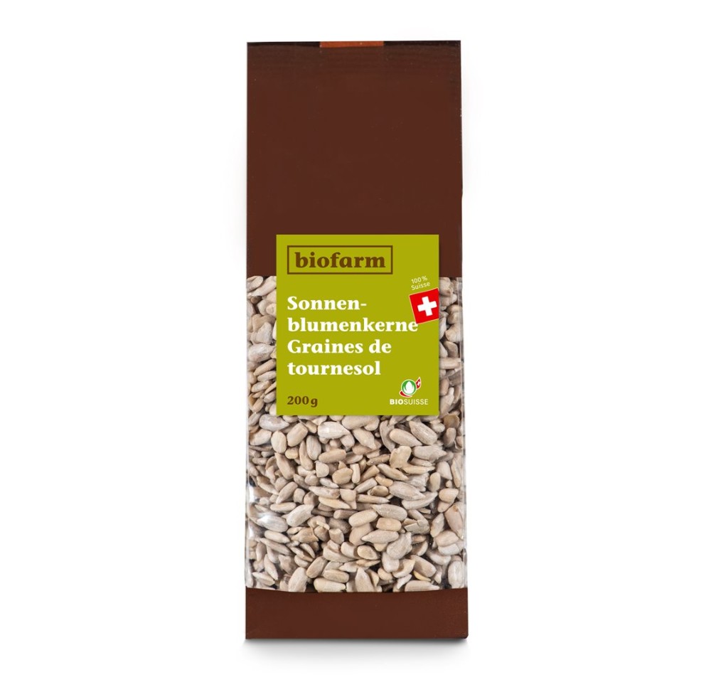 BIOFARM graines de tournesol bourgeon CH 200 g BIOFARM graines de tournesol bourgeon CH 200 g
